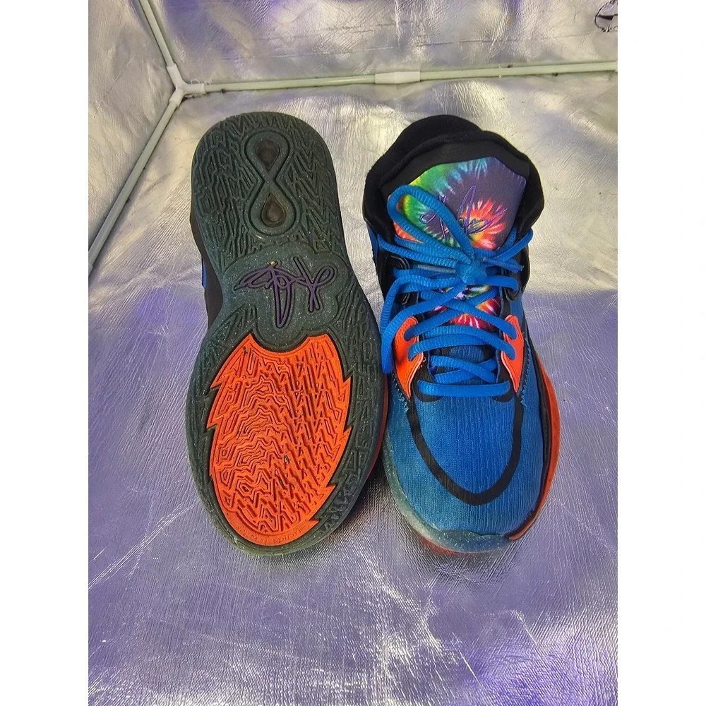 Nike Kyrie Infinity GS Siren Blue Psychic Purple Tie Boys Size 4.5Y